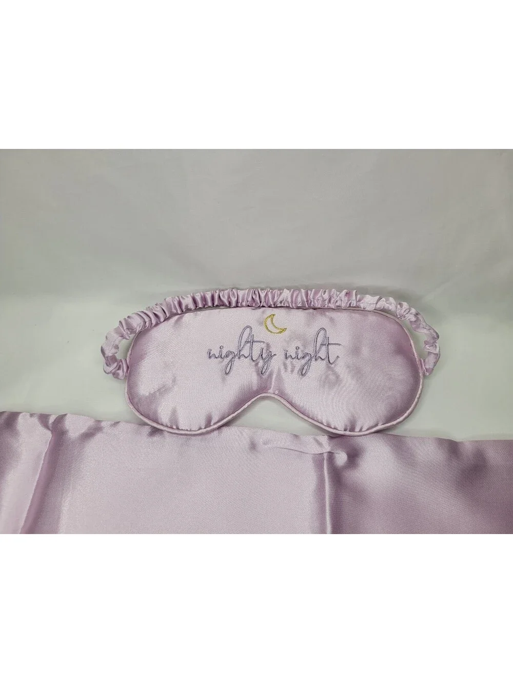 2 Pc Satin Silky Sleep Eye Mask & Pillow Cover Set 